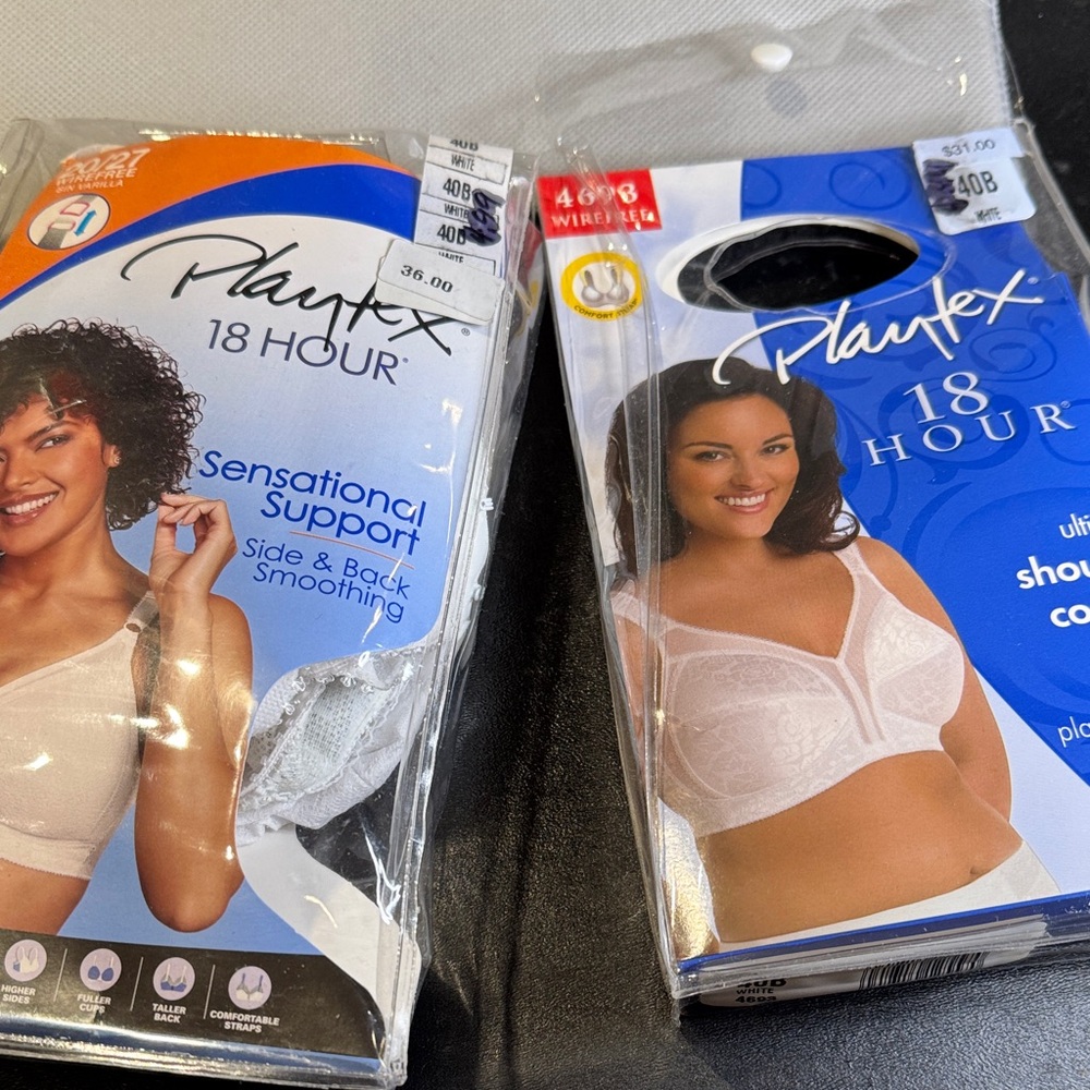Playtex 18 Hour White two- size 40 B